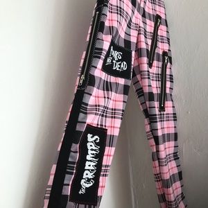 Pink plaid Punk Pant sz Small